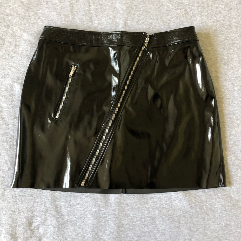 Faux leather skirts